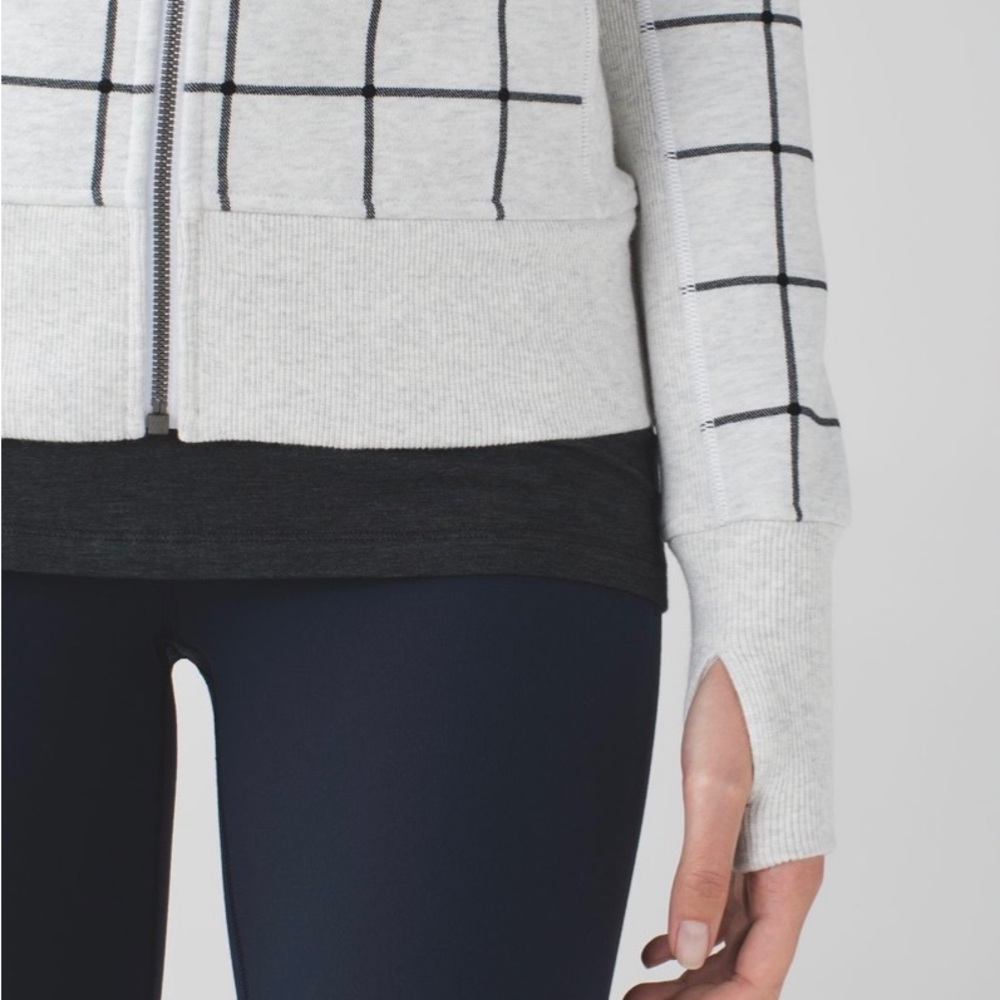 COPY - *RARE* lululemon Scuba Hoodie II size 6 heathered white black - Picture 13 of 14